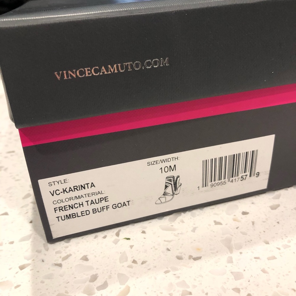 NIB Vince Camuto Karnita Block Bootie- Sz 10 - Picture 8 of 8